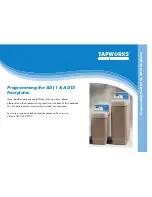 Предварительный просмотр 21 страницы Tapworks AD11 User And Installation Manual