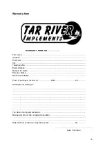 Preview for 56 page of Tar River BDR 210 Original User Manual