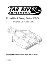 Tar River ERC Operation And Parts Manual preview