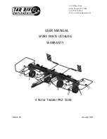 Tar River PRZ-5500 User Manual, Spare Parts Catalog, Warranty preview