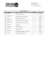 Preview for 49 page of Tar River PRZ-5500 User Manual, Spare Parts Catalog, Warranty