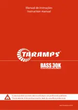 Preview for 1 page of Taramps BASS 30K Instruction Manual