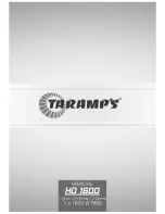 Taramp's hd-1600 Instruction Manual предпросмотр