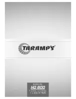 Taramp's HD-800 Manual preview