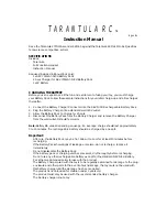 Tarantula RC Ascendor EKO-05 Instruction Manual preview