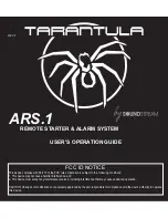 Tarantula ARS.1 User'S Operation Manual предпросмотр