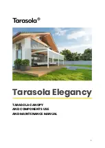 Preview for 1 page of Tarasola Elegancy Use And Maintenance Manual