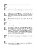 Preview for 12 page of Tarasola Screener 110 ZIP Instructions For Use And Operation Manual