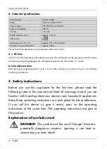 Preview for 6 page of Targa 275167 User Manual And Service Information