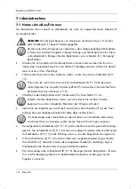 Предварительный просмотр 14 страницы Targa 290487 Operating Instructions And Safety Instructions