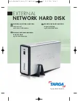 Preview for 1 page of Targa External network hard disk User Manual And Service Information