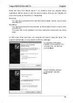 Preview for 20 page of Targa External network hard disk User Manual And Service Information