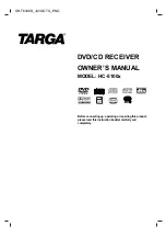 Targa HC-5100x Owner'S Manual preview