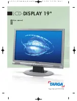 Предварительный просмотр 1 страницы Targa LCD-Display 19" User Manual