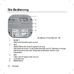 Preview for 72 page of Targa MF 100 Operating And Safety Instructions Manual