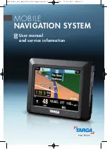 Targa Mobile User Manual And Service Information предпросмотр