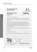 Preview for 119 page of Targa PNA-E3530T User Manual And Service Information