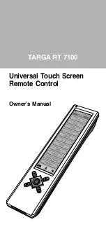 Targa RT 7100 Owner'S Manual preview
