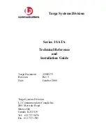 Targa Series 3 SATA Technical Reference And Installation Manual preview