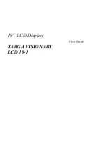 Preview for 2 page of Targa VISIONARY LCD 19-1 User Manual