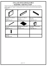 Предварительный просмотр 3 страницы Target Furniture DALLAS 139-9 DALLAS 139-14 Assembly Instruction Manual