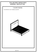 Предварительный просмотр 8 страницы Target Furniture DALLAS 139-9 DALLAS 139-14 Assembly Instruction Manual