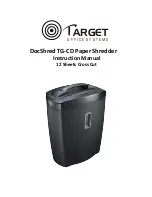 Target DocShred TG212-CD Instruction Manual preview