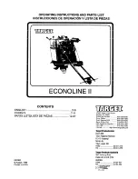 Preview for 1 page of Target econoline II Operating Instructions And Parts List Manual