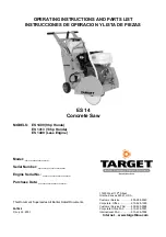 Target ES 14 Operating Instructions And Parts List Manual предпросмотр