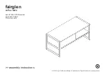 Target fairglen TGFGCFTBWH Assembly Instructions Manual preview