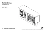 Target Lunenburg media cabinet TGLNBGTVGY Assembly Instructions Manual preview