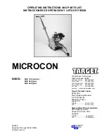 Target MICROCON MCC 75E Operating Instructions And Parts List Manual preview