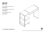 Target Paulo Open Desk TGELODSKWH Assembly Instructions Manual preview