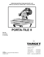 Target PORTA-TILE II Operating Instructions And Parts List Manual предпросмотр