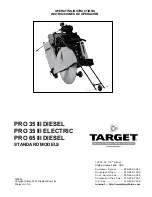 Предварительный просмотр 1 страницы Target PRO 35 III DIESEL Operating Instructions Manual