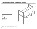 Предварительный просмотр 22 страницы Target Project 62 TGT42WD-DW Assembly Instructions Manual