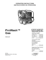 Предварительный просмотр 1 страницы Target ProWash P3000 HOT Operating Instructions Manual