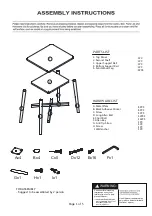 Preview for 3 page of Target SVEIN SIDE TABLE WITH SHELF Manual