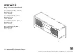 Target warwick 249-10-0090 Assembly Instructions Manual preview