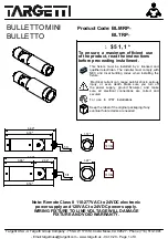 Targetti BULLETTO MINI Mounting Instructions preview