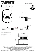 Preview for 1 page of Targetti FEBO EVO 1E3189 Manual