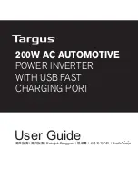 Preview for 1 page of Targus 200W AC AUTOMOTIVE POWER INVERTER User Manual