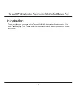 Preview for 3 page of Targus 200W AC AUTOMOTIVE POWER INVERTER User Manual