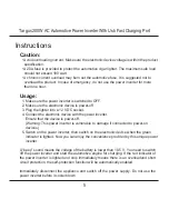 Preview for 5 page of Targus 200W AC AUTOMOTIVE POWER INVERTER User Manual