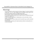 Preview for 7 page of Targus 200W AC AUTOMOTIVE POWER INVERTER User Manual