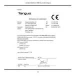 Preview for 9 page of Targus ACH214 User Manual