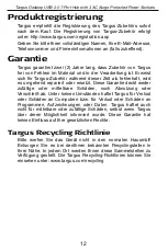 Preview for 13 page of Targus ACH90UK User Manual