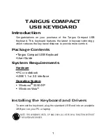 Preview for 2 page of Targus AKB05FR User Manual