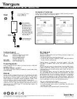 Preview for 2 page of Targus APA32US Quick Start