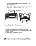 Preview for 4 page of Targus Bluetooth Thumbpad for Smartphones, PDAs and Pocket PCs User Manual